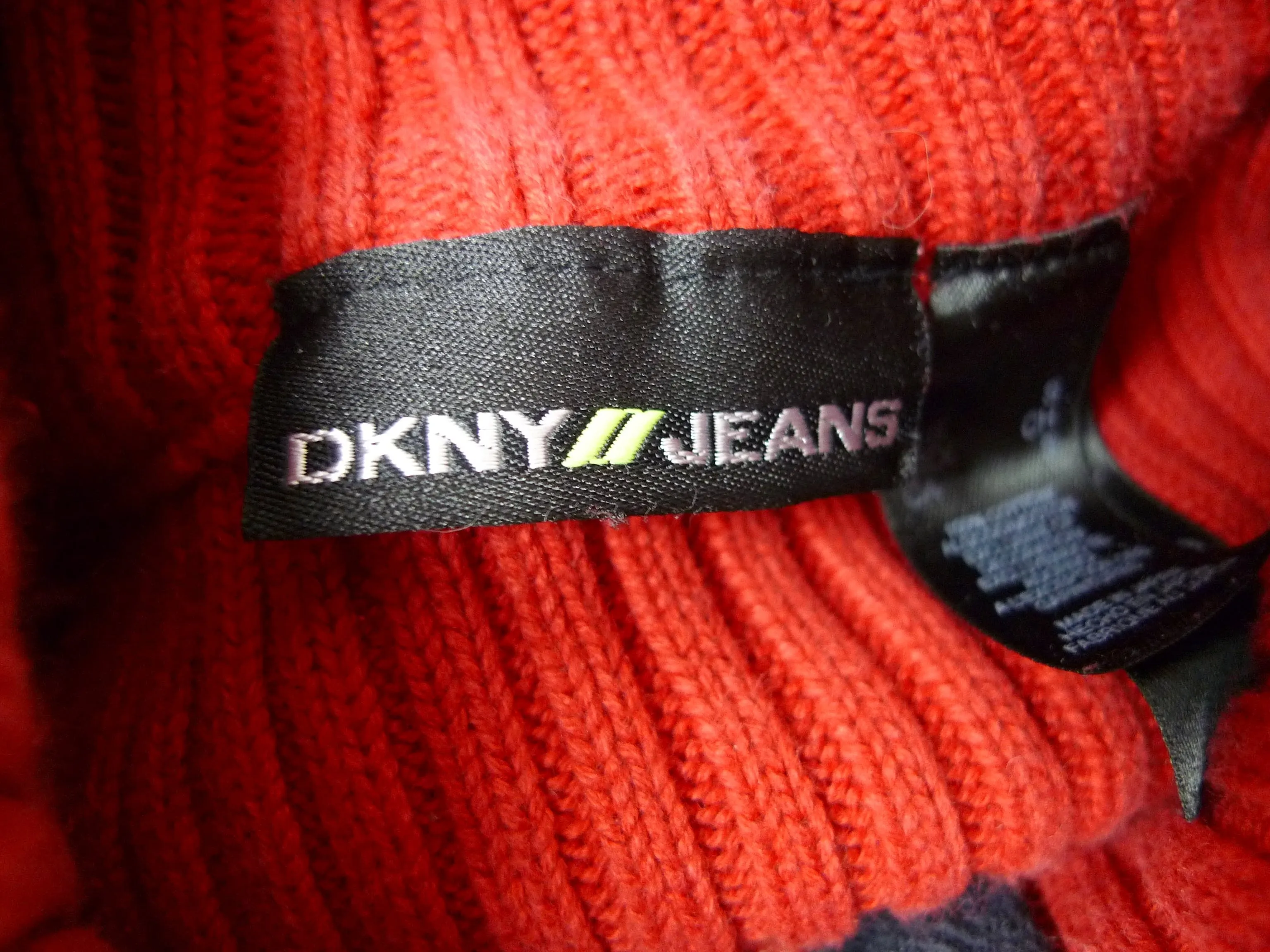 00's Ribbed Zip Turtleneck Sweater by DKNY Jeans