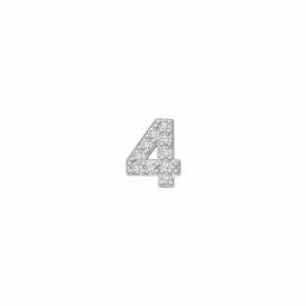 14k Skinny 4 Charm (white)