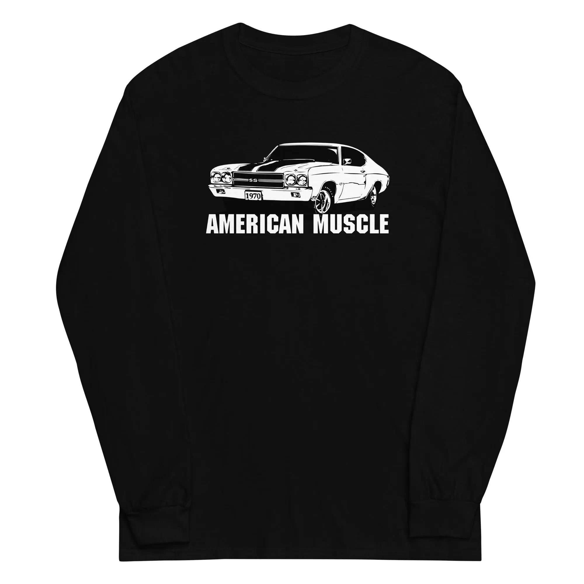 1970 Chevelle Car Long Sleeve T-Shirt - American Muscle Car Shirt