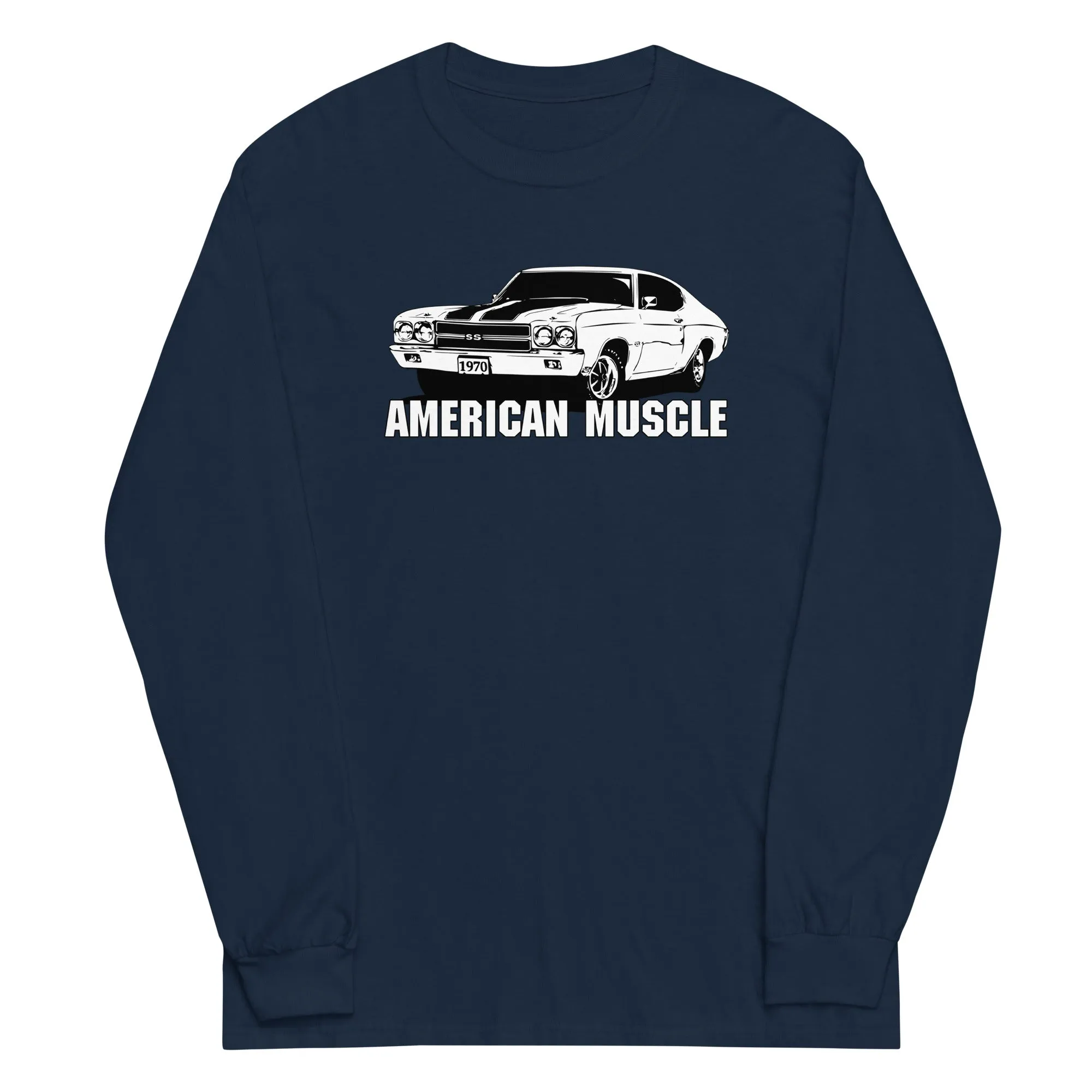1970 Chevelle Car Long Sleeve T-Shirt - American Muscle Car Shirt