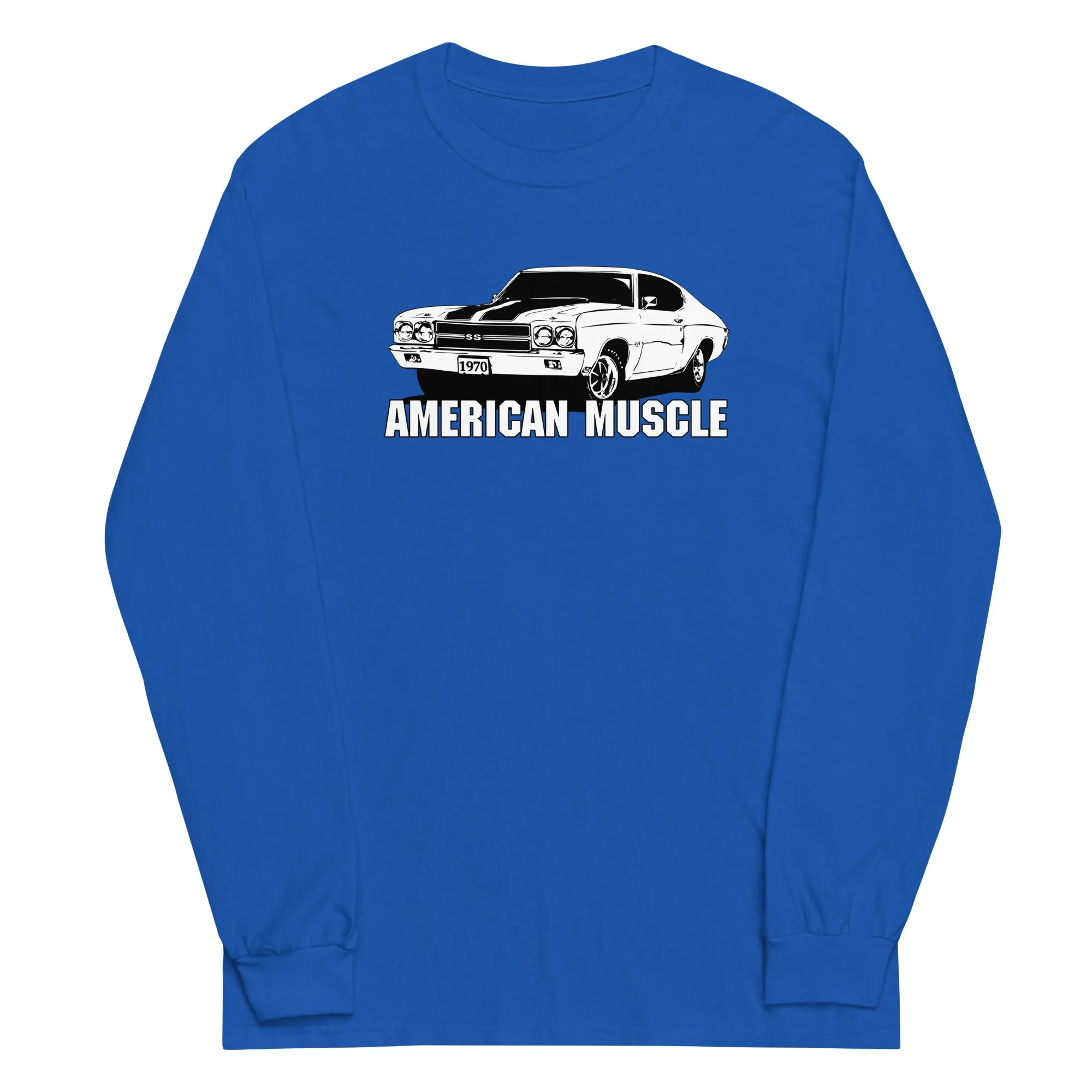 1970 Chevelle Car Long Sleeve T-Shirt - American Muscle Car Shirt