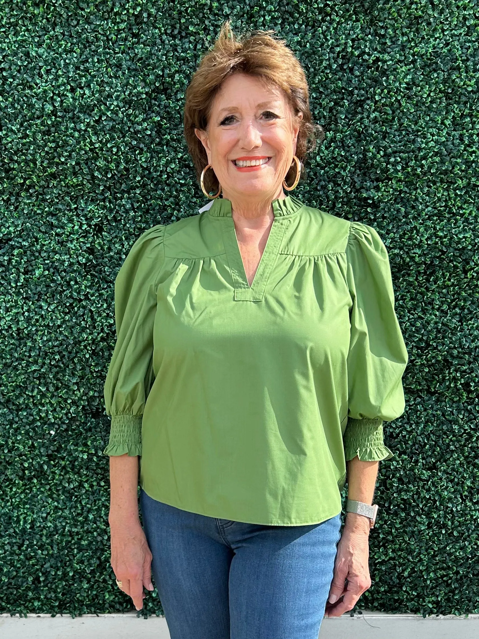 3/4 Sleeve Cotton Top