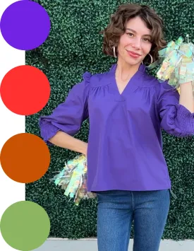 3/4 Sleeve Cotton Top