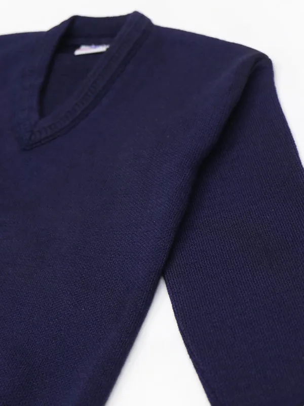 3Yrs - 8Yrs Navy Blue Full Sleeve Sweater For Kids KSW08