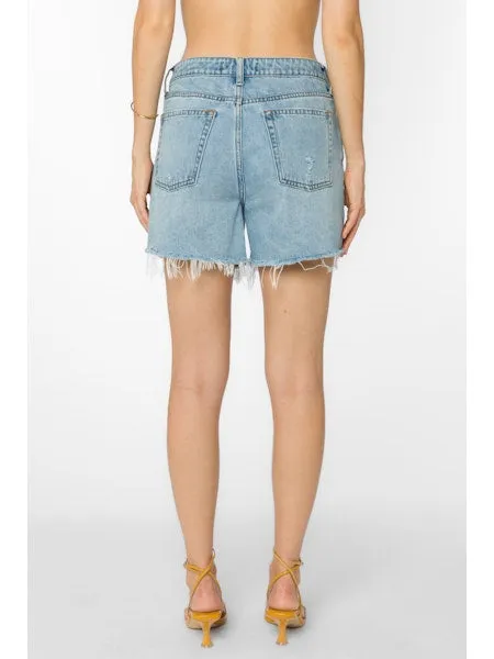 5 POCKET MID RISE DENIM SHORT