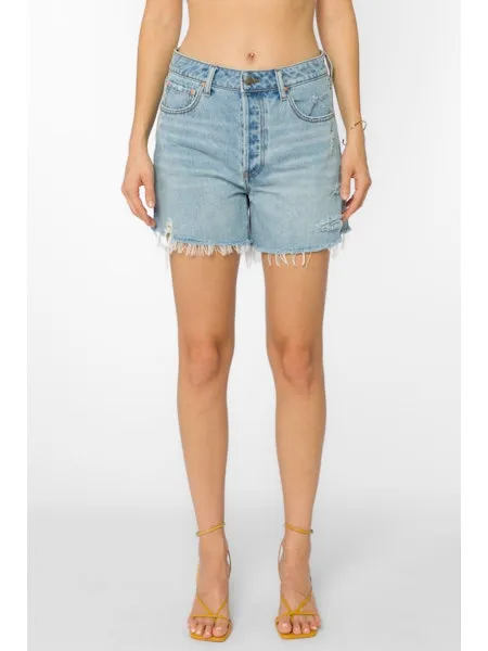 5 POCKET MID RISE DENIM SHORT