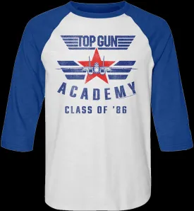 Academy Class Of '86 Top Gun Raglan Baseball Shirt