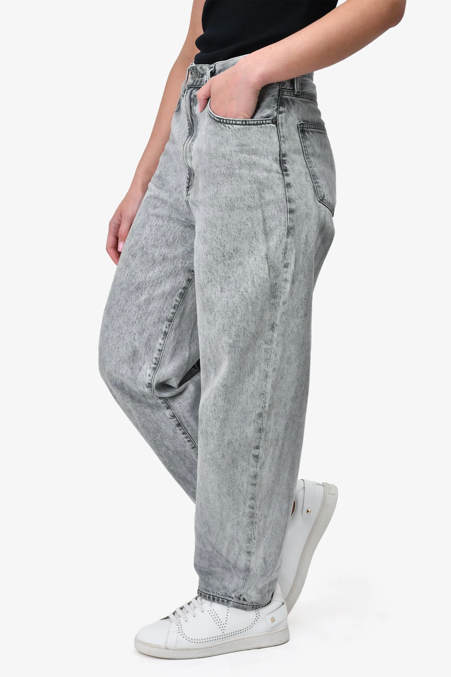 Agolde Grey Denim Balloon Legged Jeans Size 27
