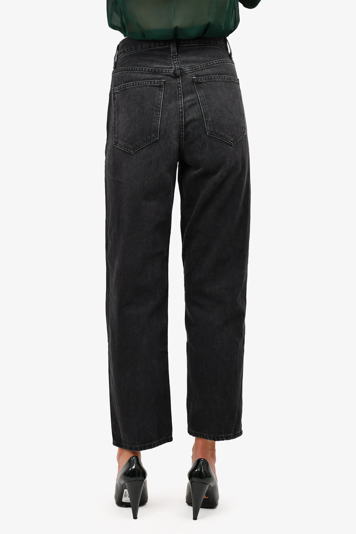 Agolde Washed Black Cross Cross Jeans Size 25