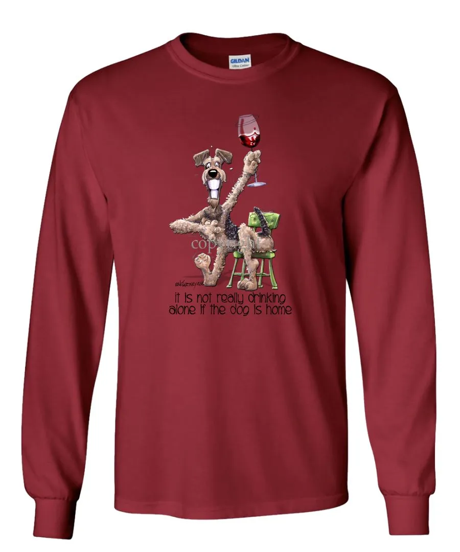 Airedale Terrier - It's Not Drinking Alone - Long Sleeve T-Shirt