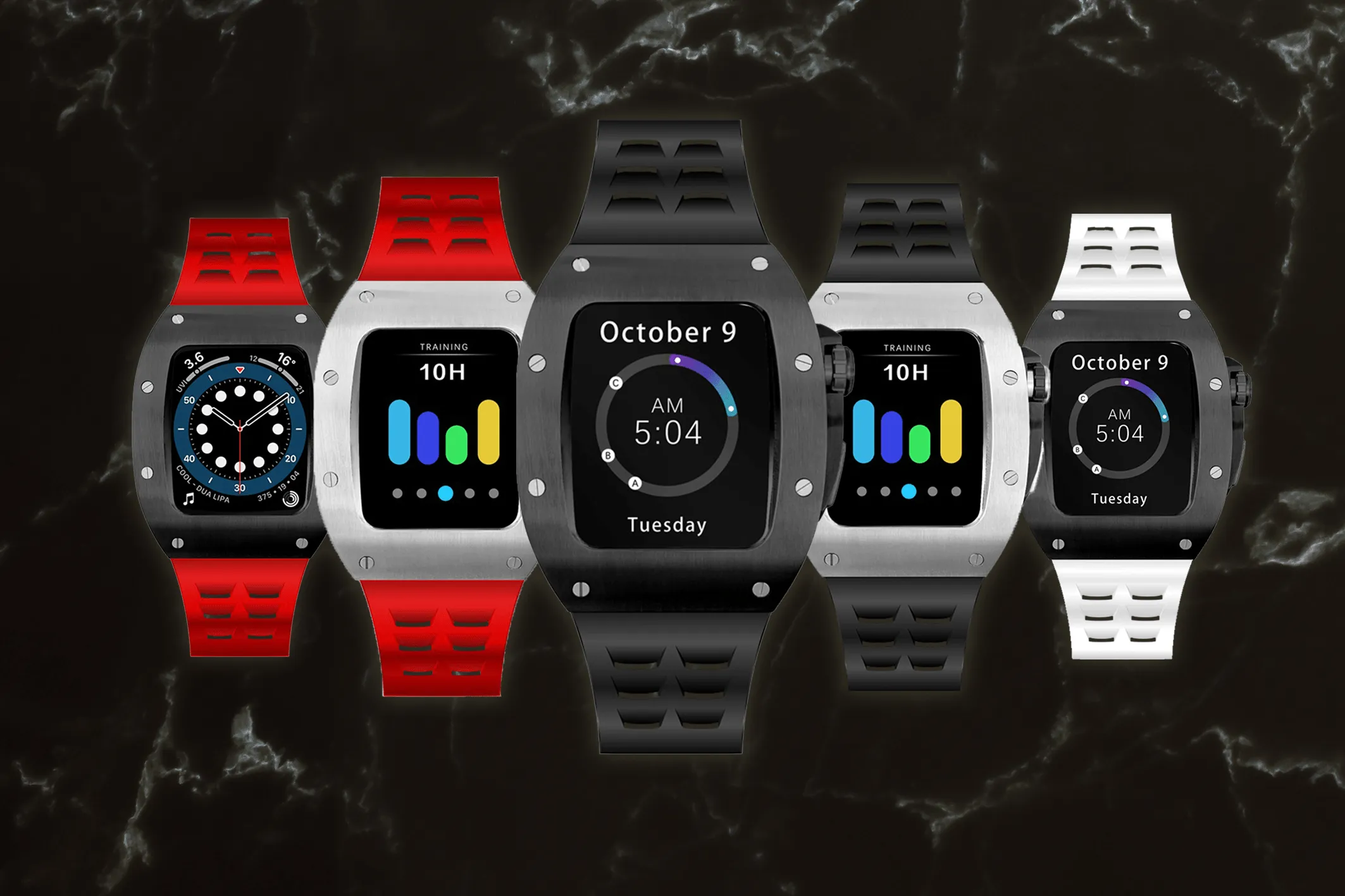 All black Smartwatch Sports case