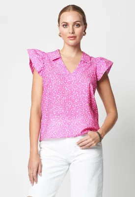 Alma Top Pink Daisy