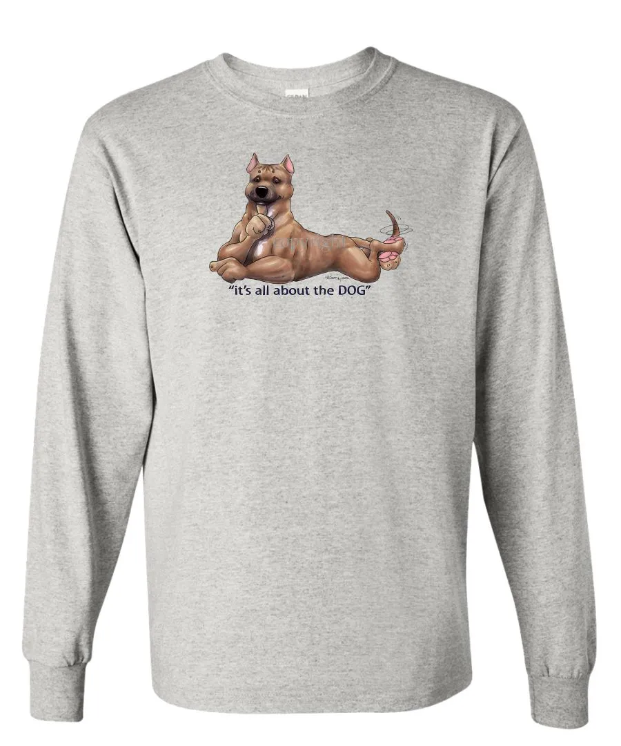 American Staffordshire Terrier - All About The Dog - Long Sleeve T-Shirt