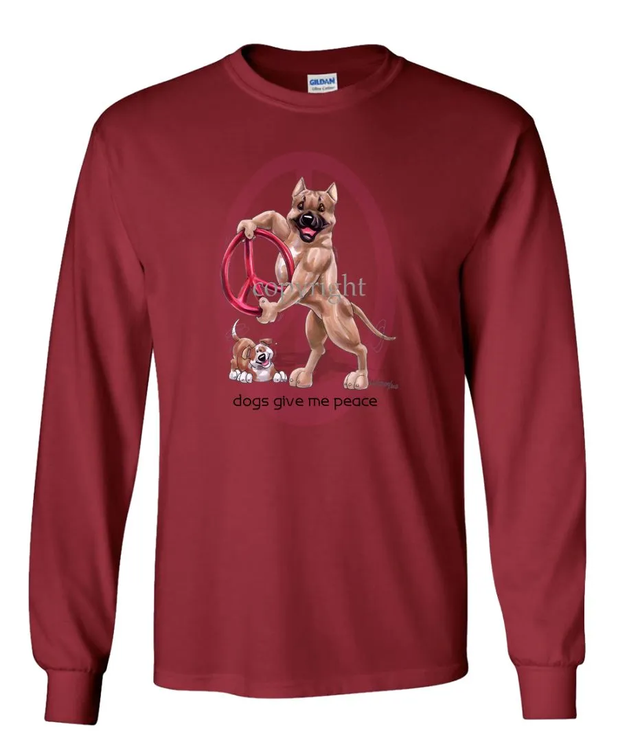 American Staffordshire Terrier - Peace Dogs - Long Sleeve T-Shirt