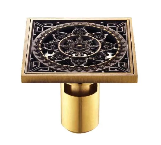 Antique Brass Unique Style Bathroom Shower Drain