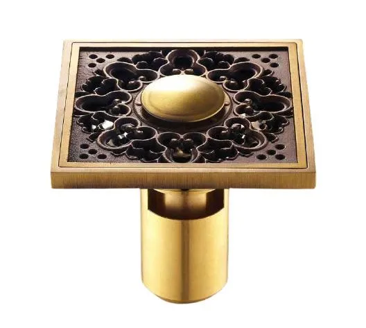 Antique Brass Unique Style Bathroom Shower Drain