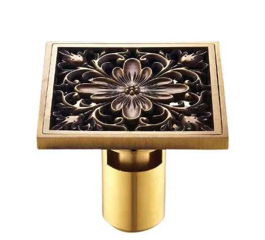Antique Brass Unique Style Bathroom Shower Drain