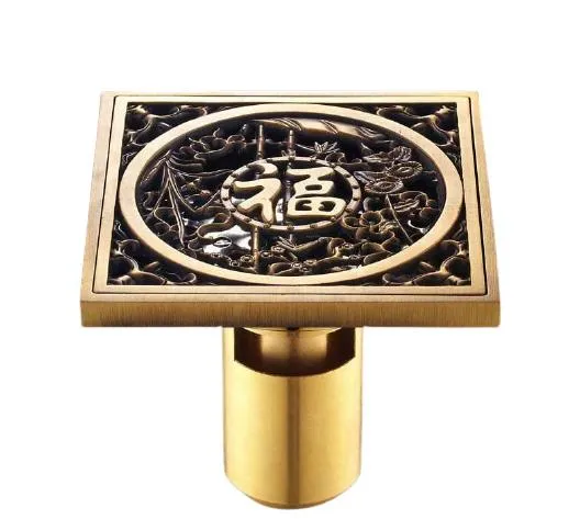 Antique Brass Unique Style Bathroom Shower Drain