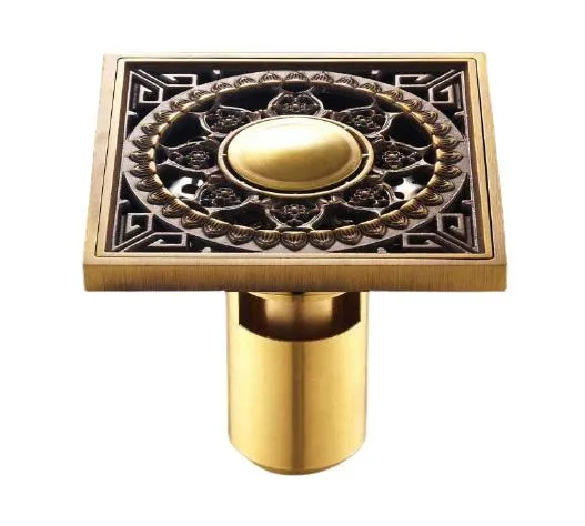 Antique Brass Unique Style Bathroom Shower Drain