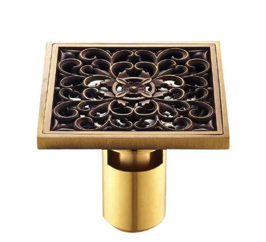 Antique Brass Unique Style Bathroom Shower Drain