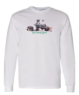 Australian Shepherd  Black Tri - Life Is Pretty Good - Long Sleeve T-Shirt