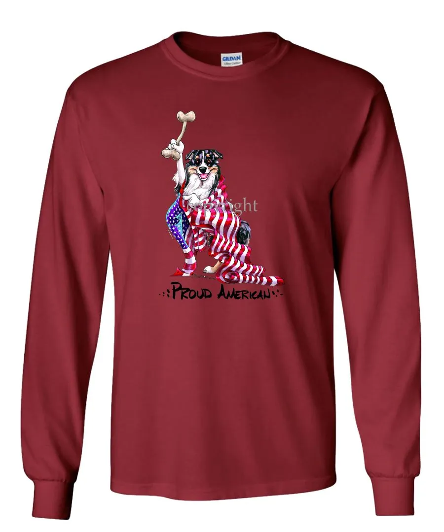 Australian Shepherd - Proud American - Long Sleeve T-Shirt