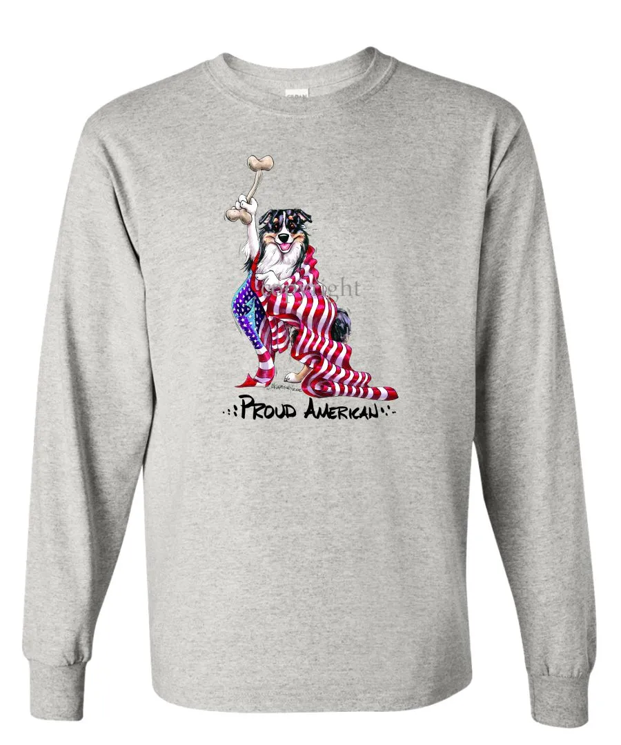 Australian Shepherd - Proud American - Long Sleeve T-Shirt
