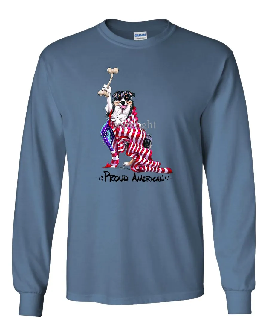 Australian Shepherd - Proud American - Long Sleeve T-Shirt