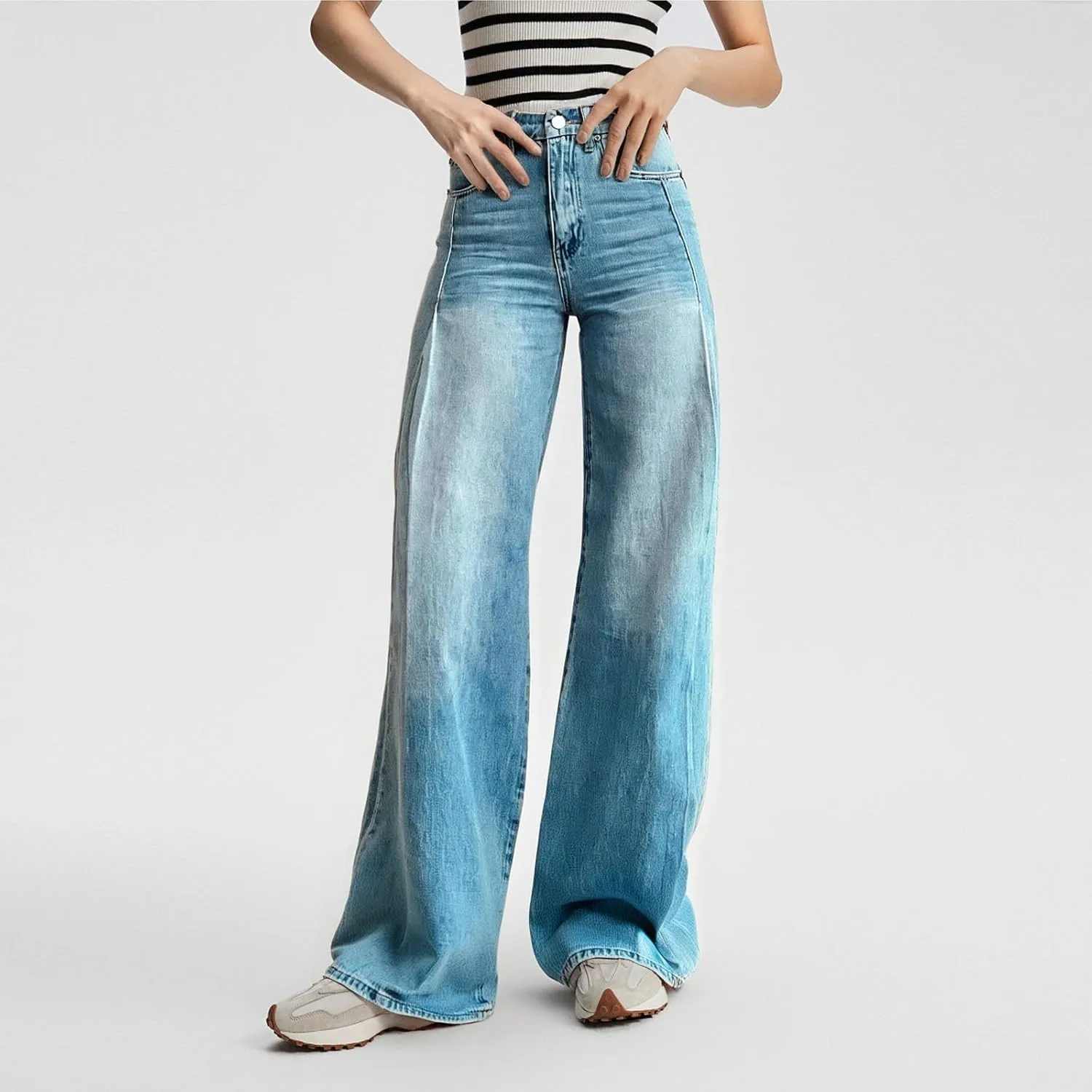 Baggy Jeans Women Long Wide Leg Dressy Casual Baggy Jeans Y2K Trendy Summer Women's Lounge Pants Pockets