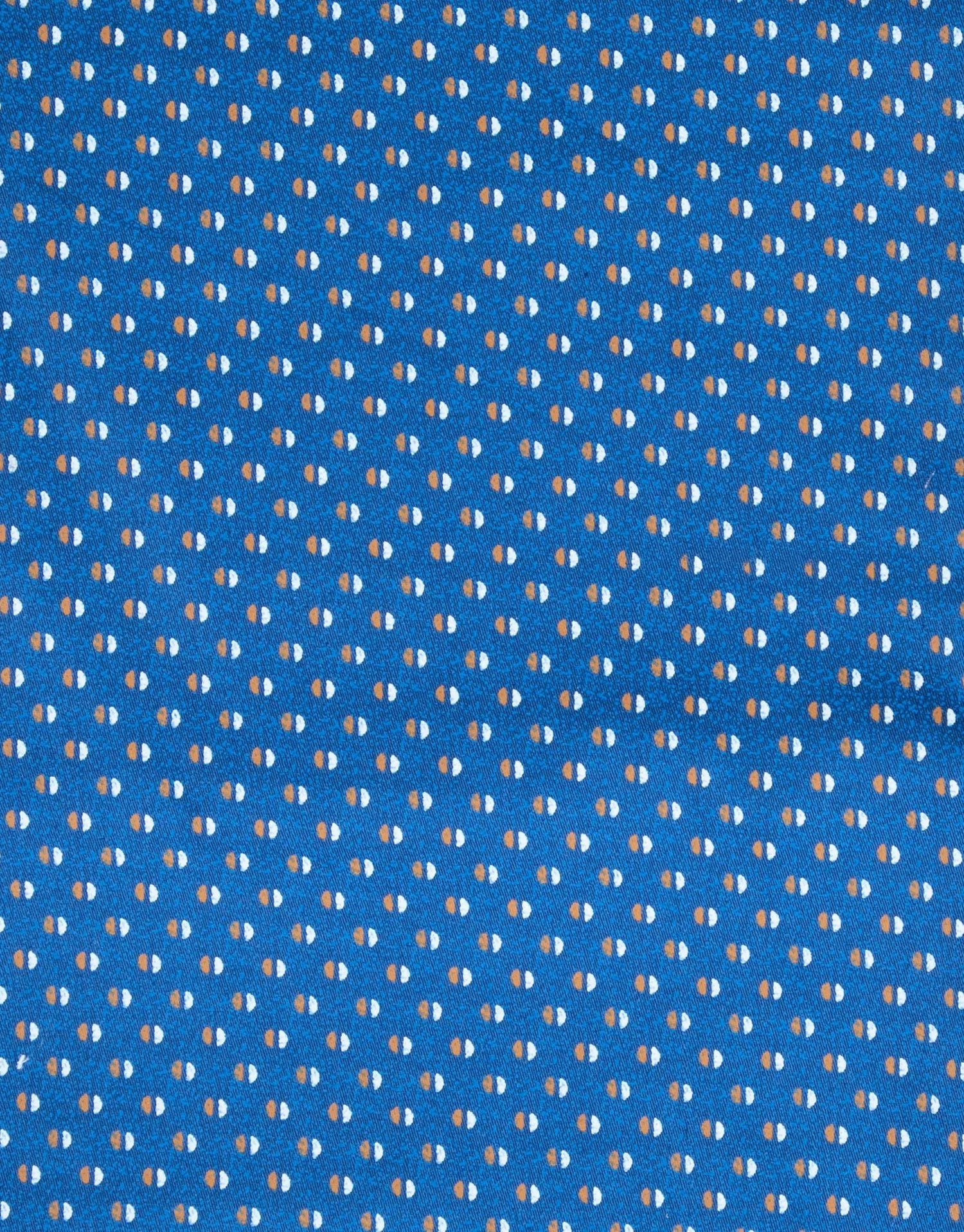 Banks Blue, Orange & White Dot Print Shirt