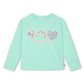 Billieblush Girls Green Long Sleeve T-Shirt U20557