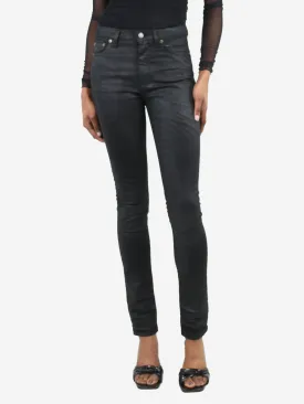 Black skinny jeans - size UK 6