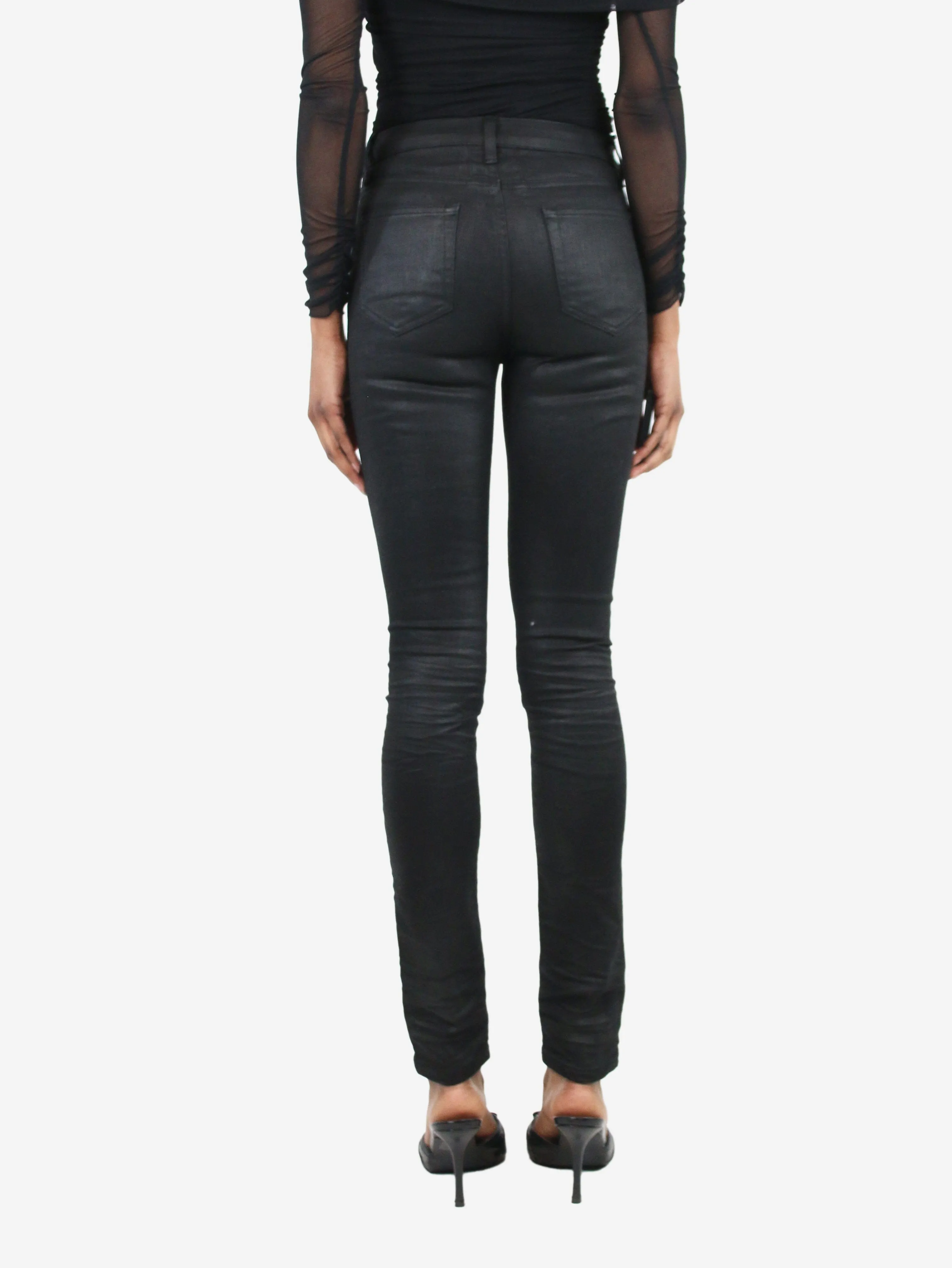 Black skinny jeans - size UK 6
