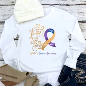 Bladder Cancer Awareness Long Sleeve T-Shirt