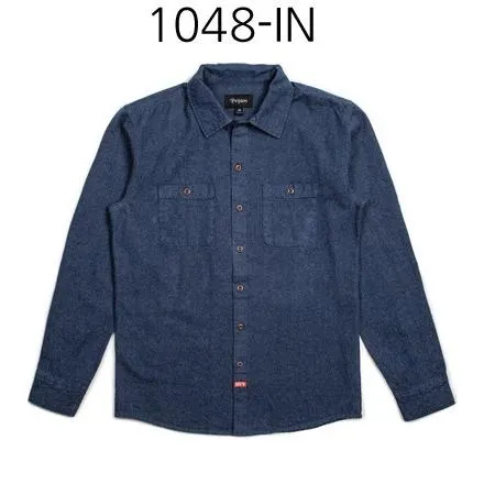 BRIXTON Blake Long Sleeve Woven Shirt Indigo 1048
