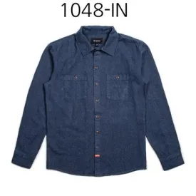 BRIXTON Blake Long Sleeve Woven Shirt Indigo 1048