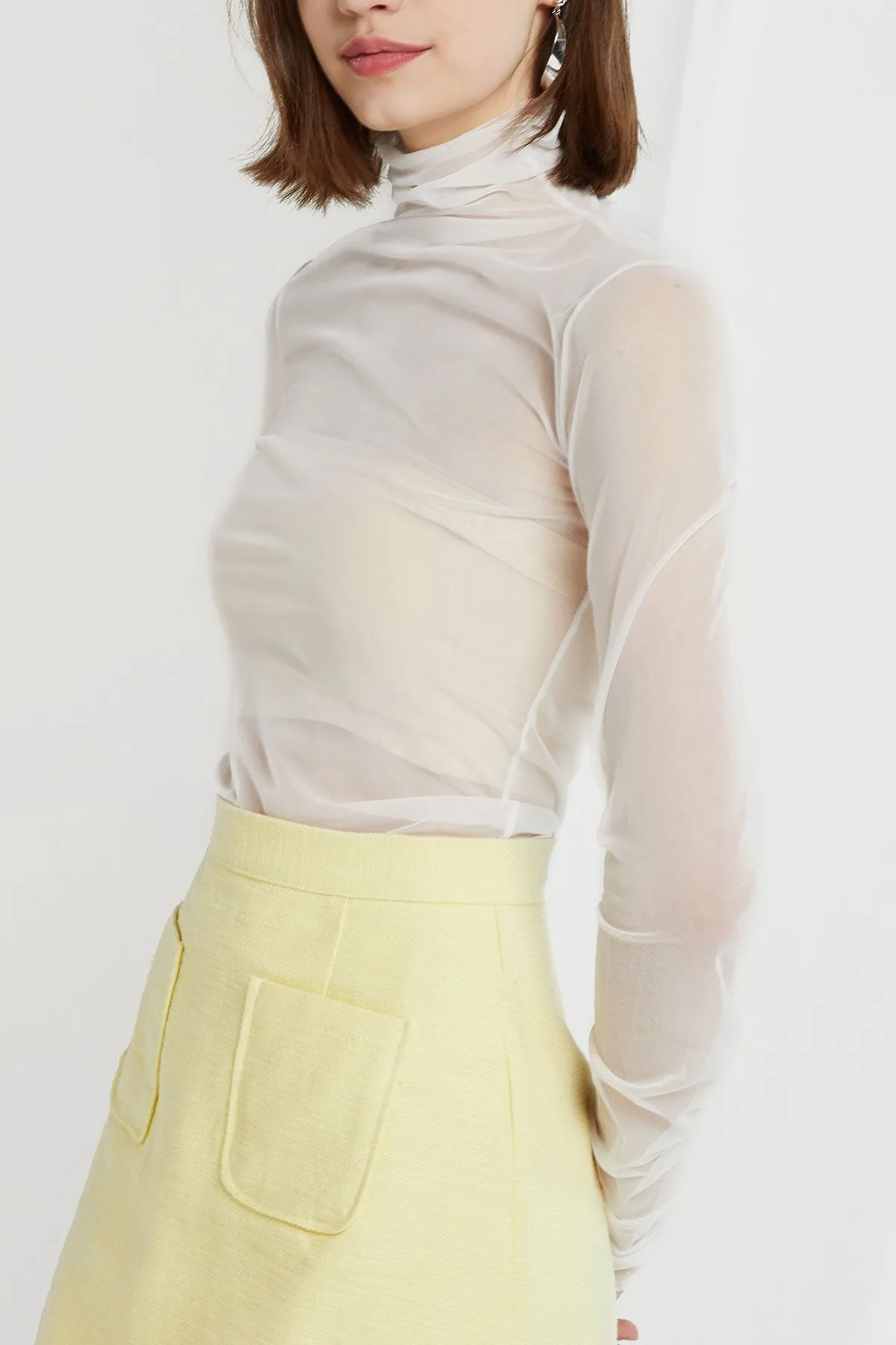 Brynlee Mesh Turtleneck Top-4 Colors