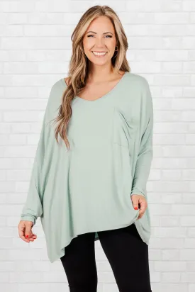 Call Me Today Top, Light Green