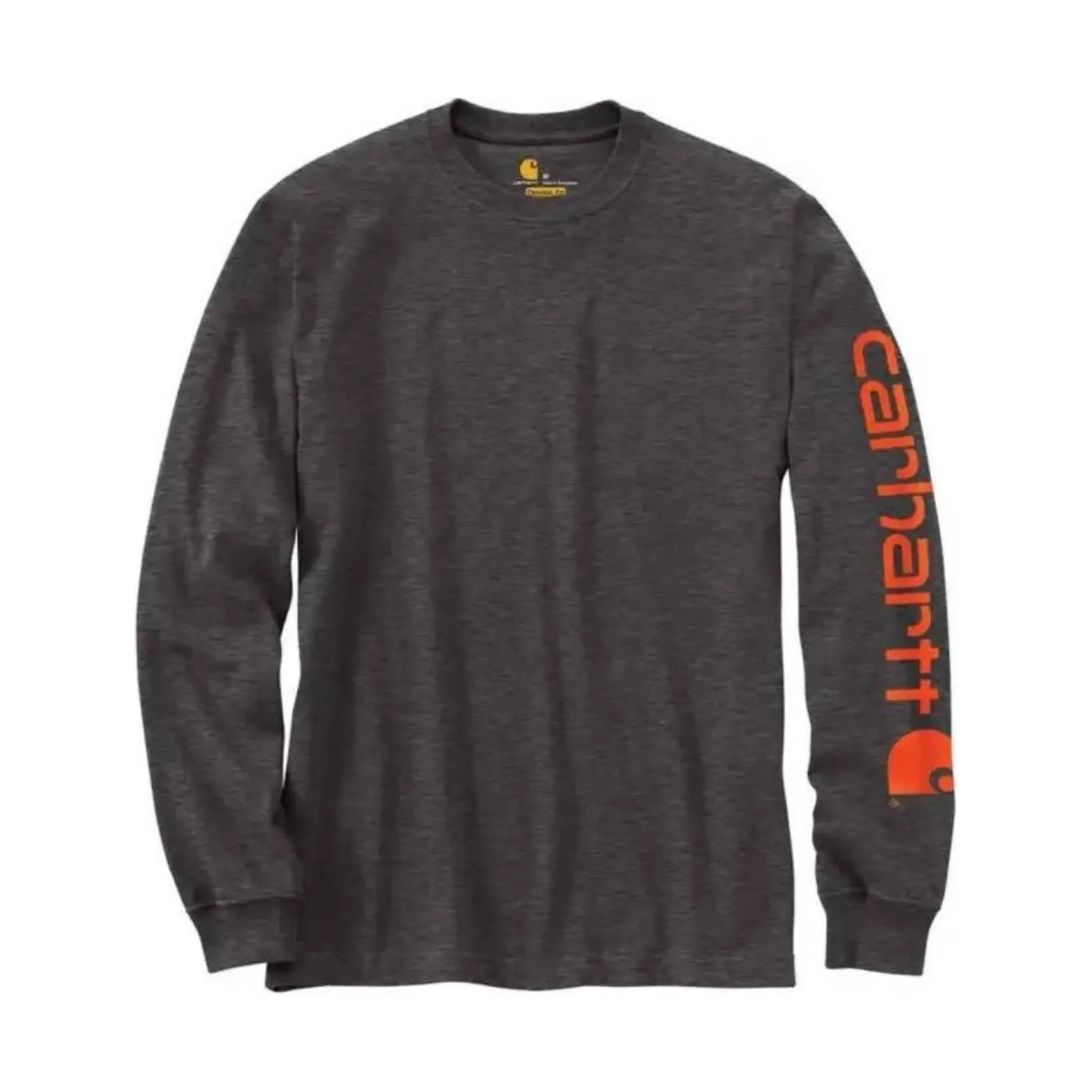 Carhartt Men's Long Sleeve Graphic Logo T-Shirt - Carbon Heather