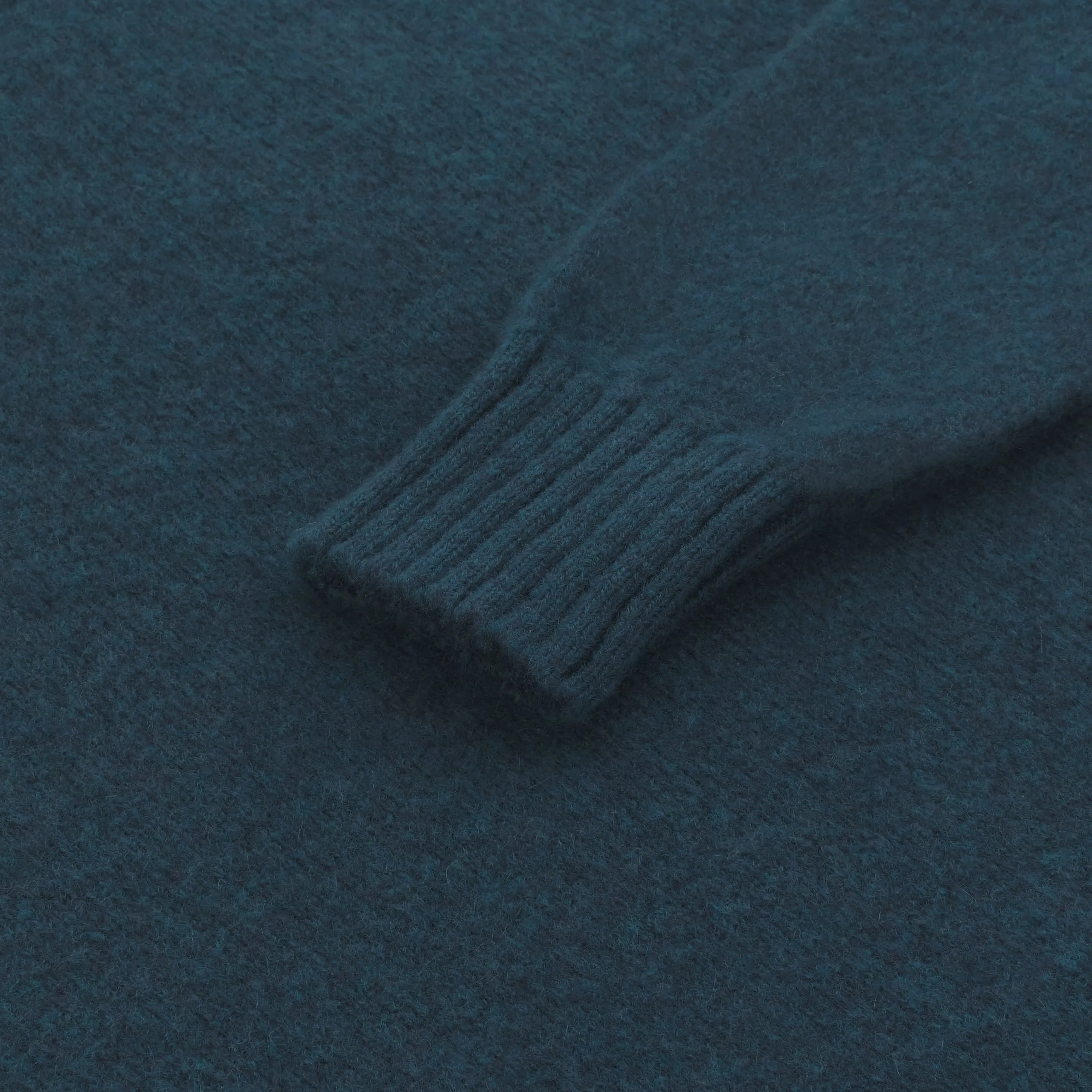 Cashmere Turtleneck Sweater in Teal Dark Blue