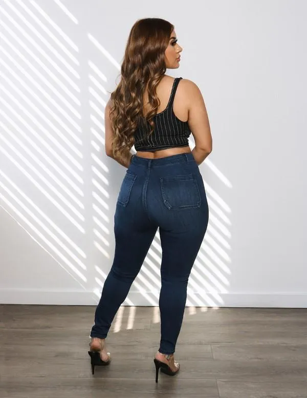 Chel's Welt Pocket High Rise Skinny Jeans