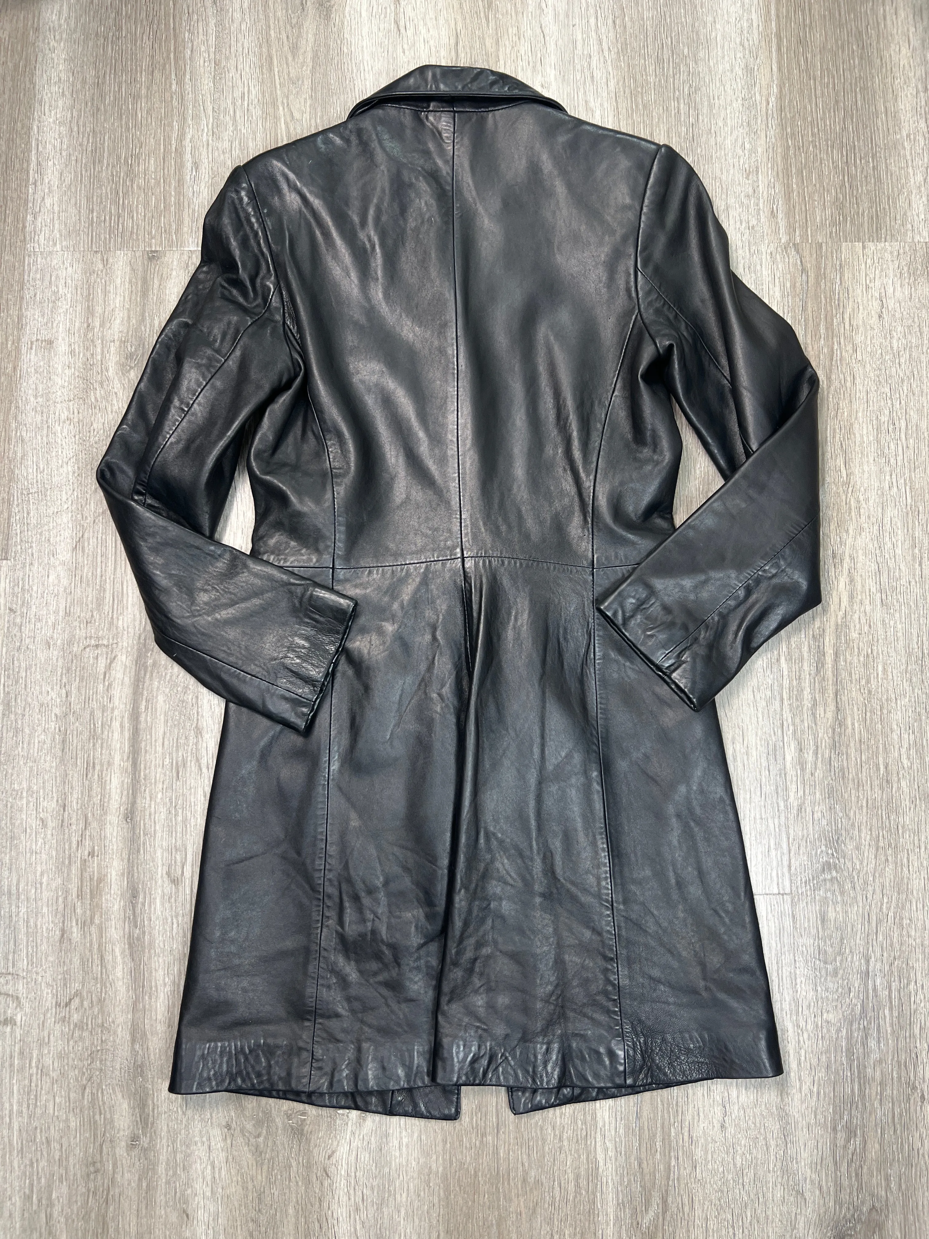 Coat Leather By ANONYMOUS In Black, Size: Xs