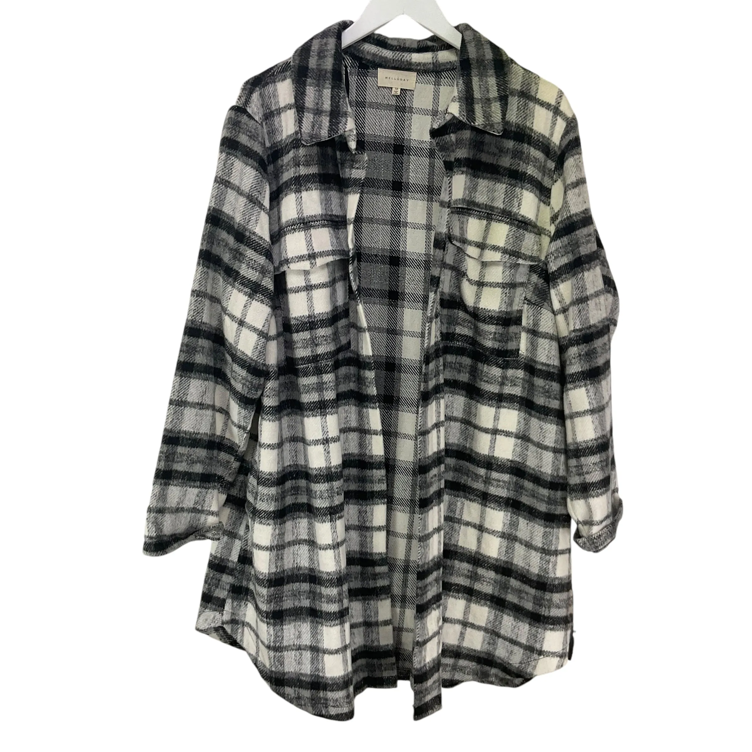 Coat Other By Melloday In Plaid Pattern, Size: 1x