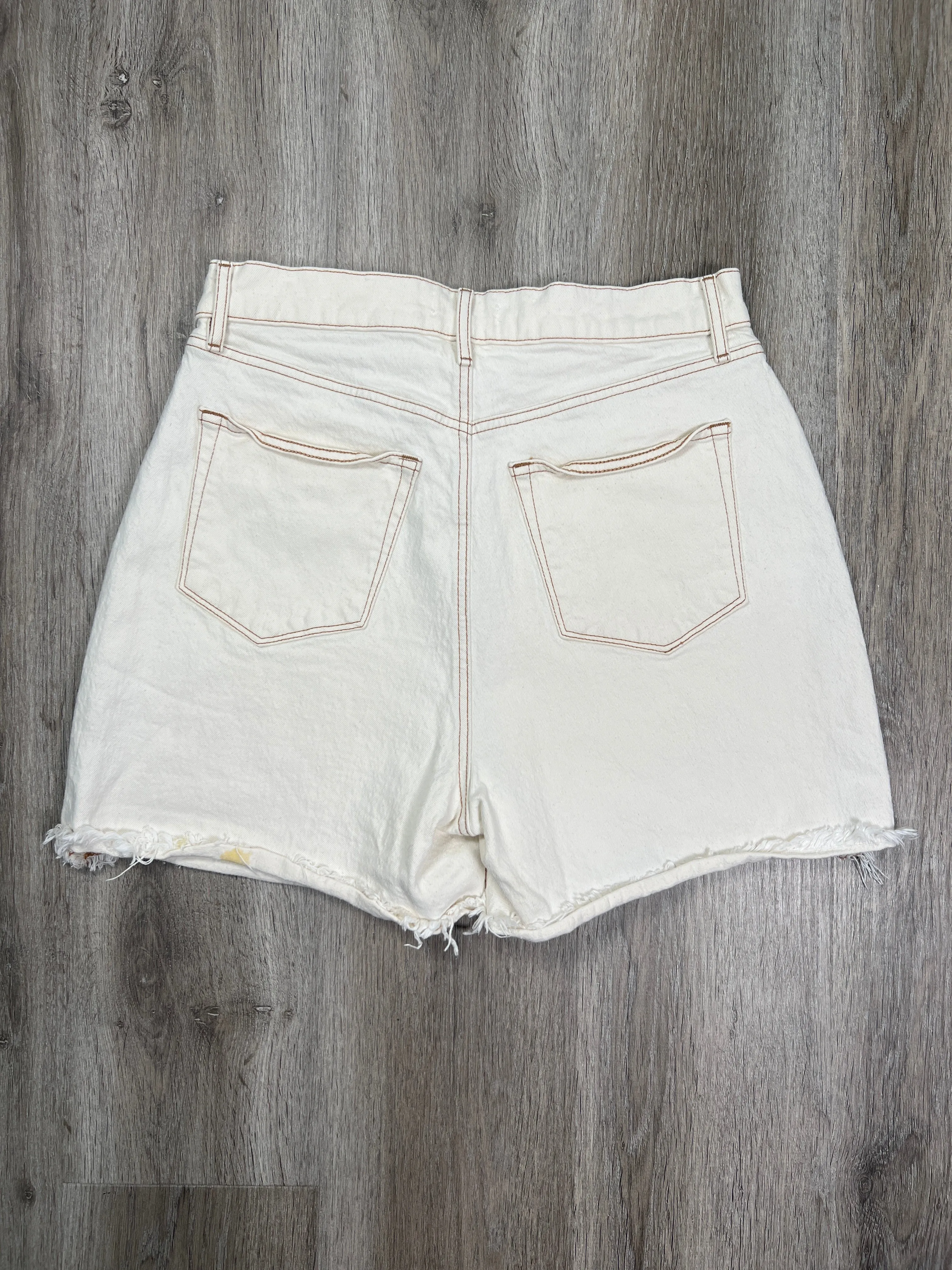 Cream Denim Shorts Loft, Size S