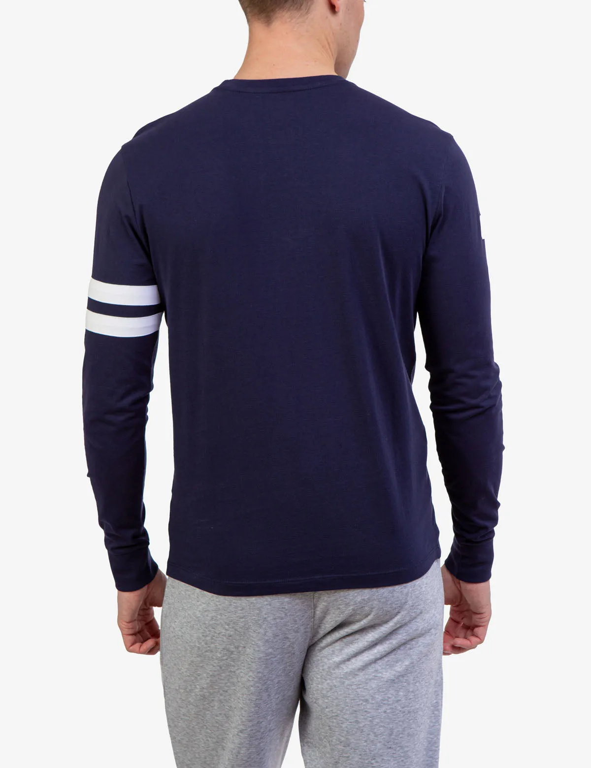 CREW NECK LONG SLEEVE LOGO T-SHIRT