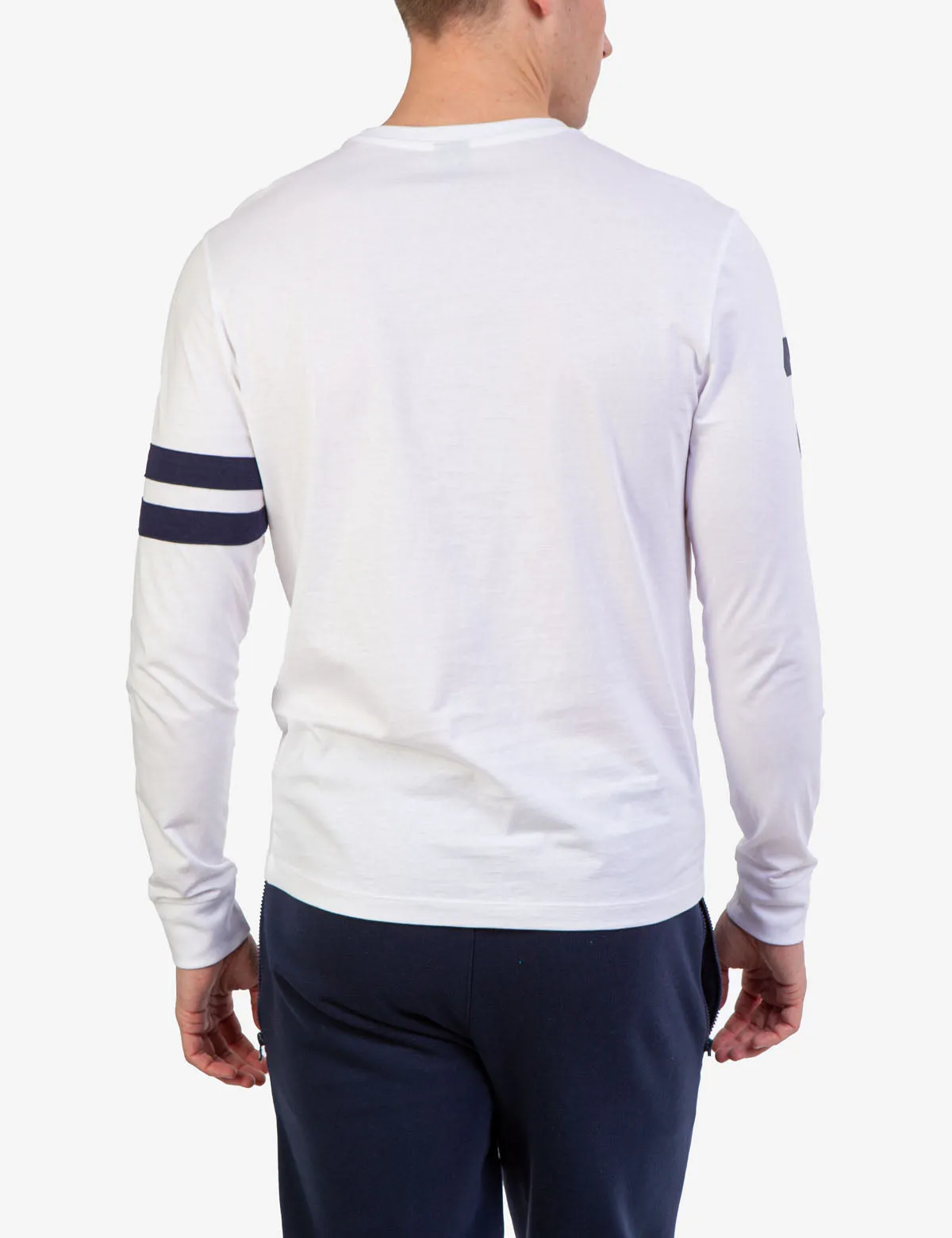 CREW NECK LONG SLEEVE LOGO T-SHIRT