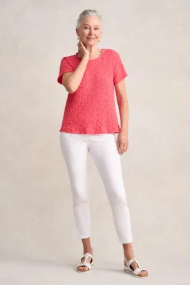 Crinkle Cotton T-Shirt