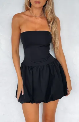 Elegant Black Diamond Dust Mini Dress for Women - Sparkling Evening Wear