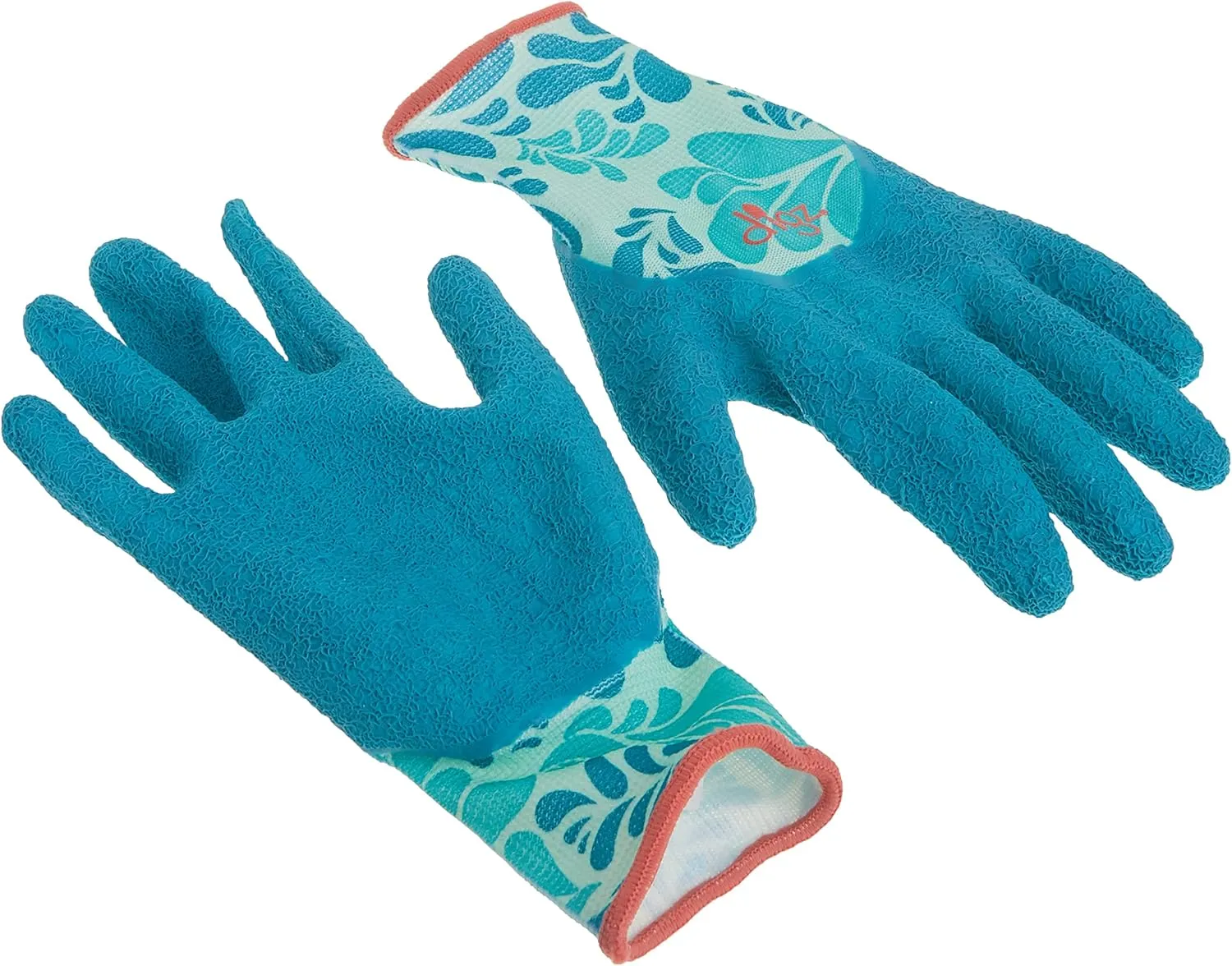 DIGZ Long Cuff Stretch Knit Garden Gloves with Full Finger Latex Coating