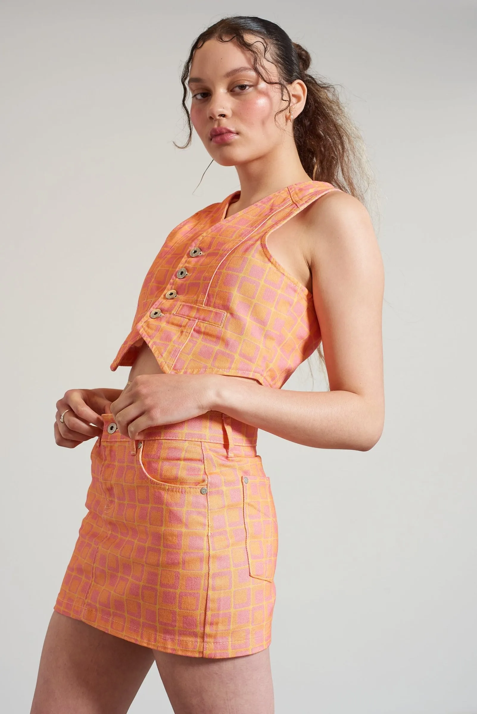 Doll Denim Mini Skirt